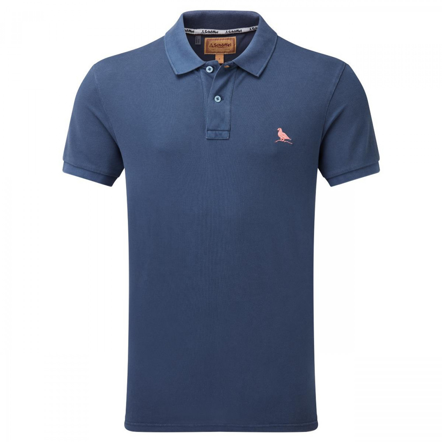 Schoffel St Ives Garment Dyed Polo French Navy