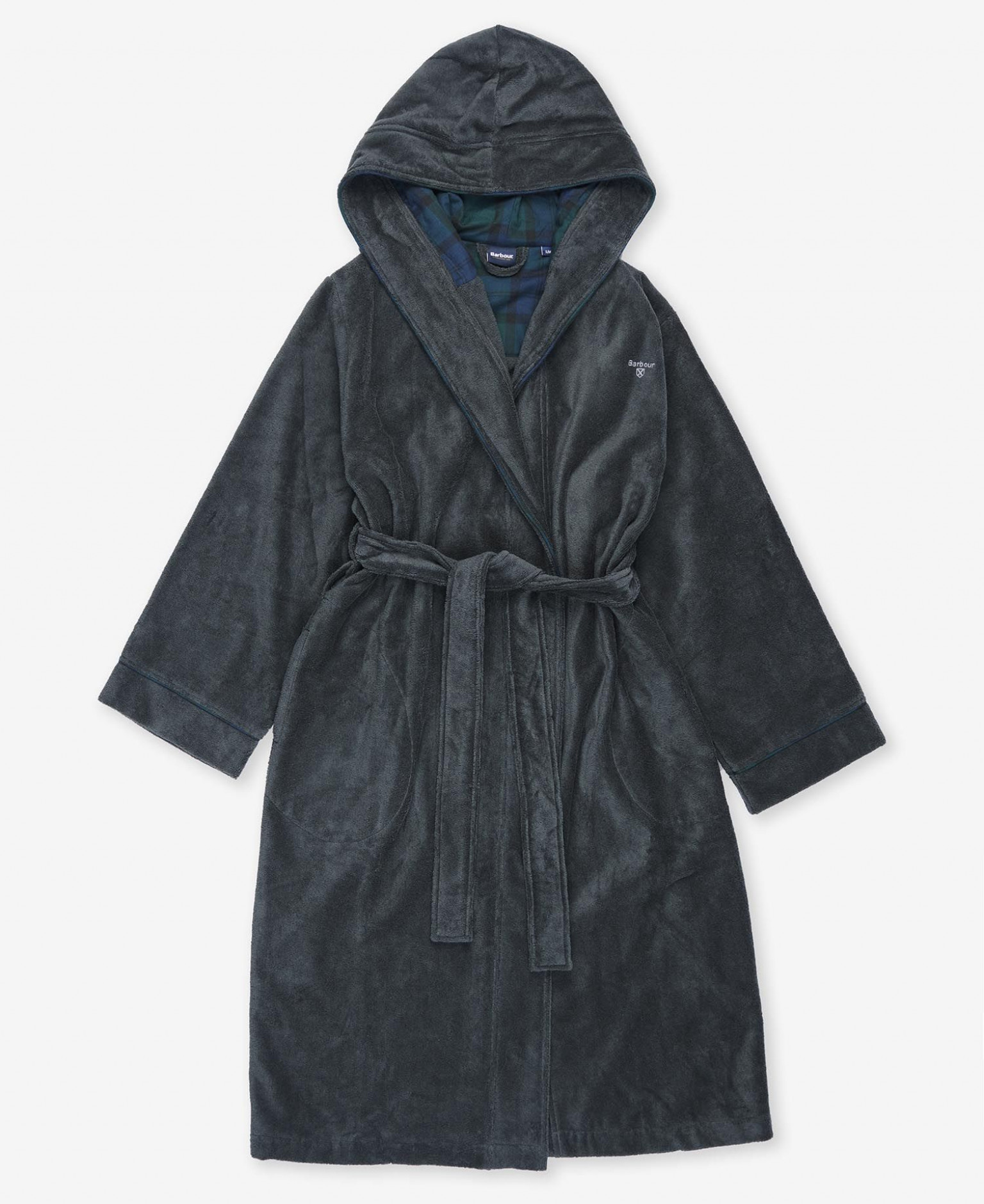 Barbour Angus Dressing Gown Charcoal