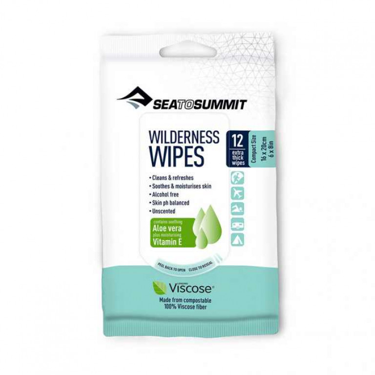 Sea To Summit Wilderness Wipes Compact 12Pk White